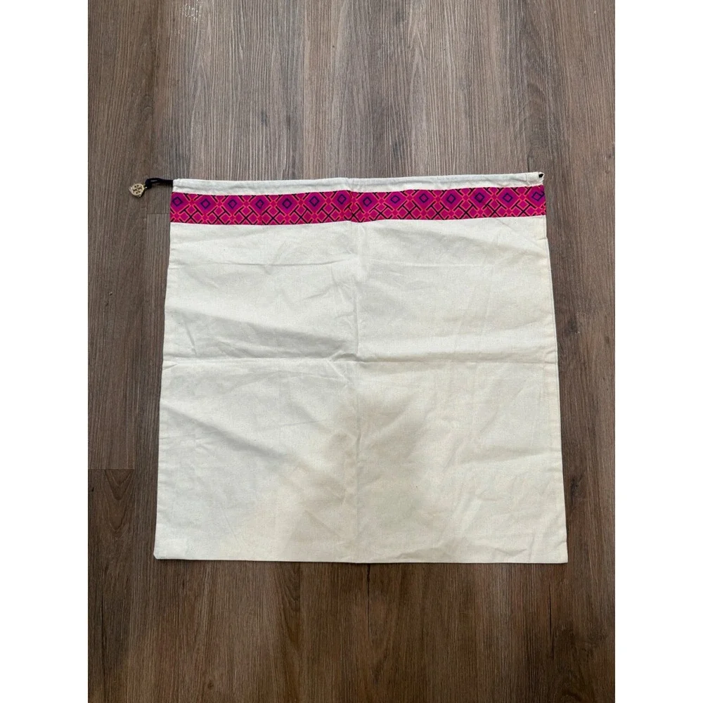 Tory Burch Dust Bag Logo Geometric Print Drawstring‎ Pouch